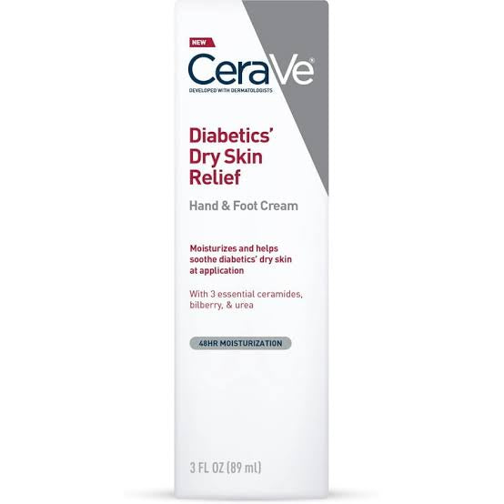 CeraVe Diabetics Dry Skin Relief Hand & Foot Cream, 89ml