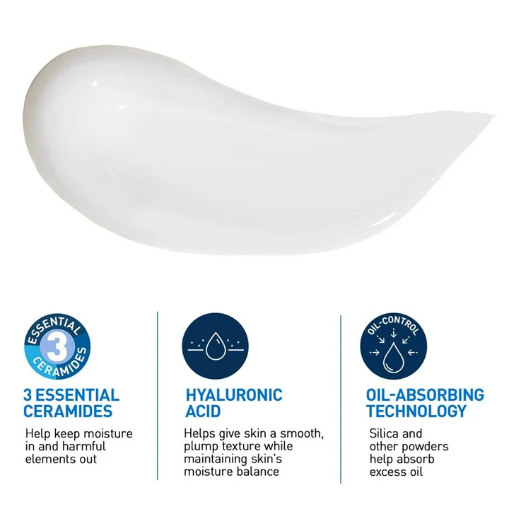Cerave oil control moisturizing gel cream with Hyaluronic Acid for All Skin Types 89 ml