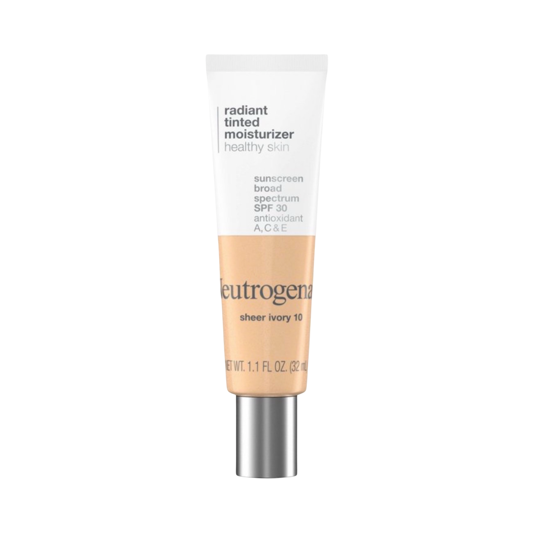 Neutrogena Radiant Tinted Face Moisturizer with SPF 30, Sheer Ivory 10