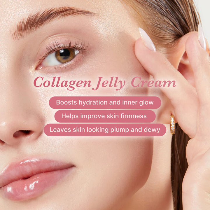 Medicube Collagen Jelly Cream- Niacinamide & Freeze-Dried Hydrolyzed Collagen - Boosts skin's barrier hydration and gives 24h Glow & Lifted Look Exp 2/28
