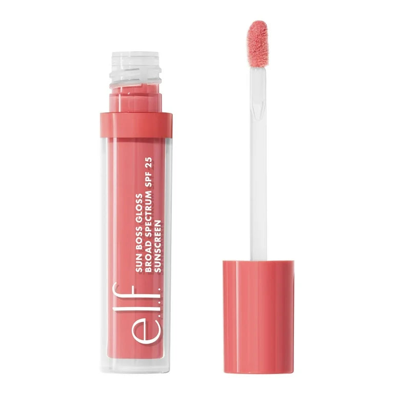 Elf Cosmetics Sun Boss Gloss SPF 25,Blush Much