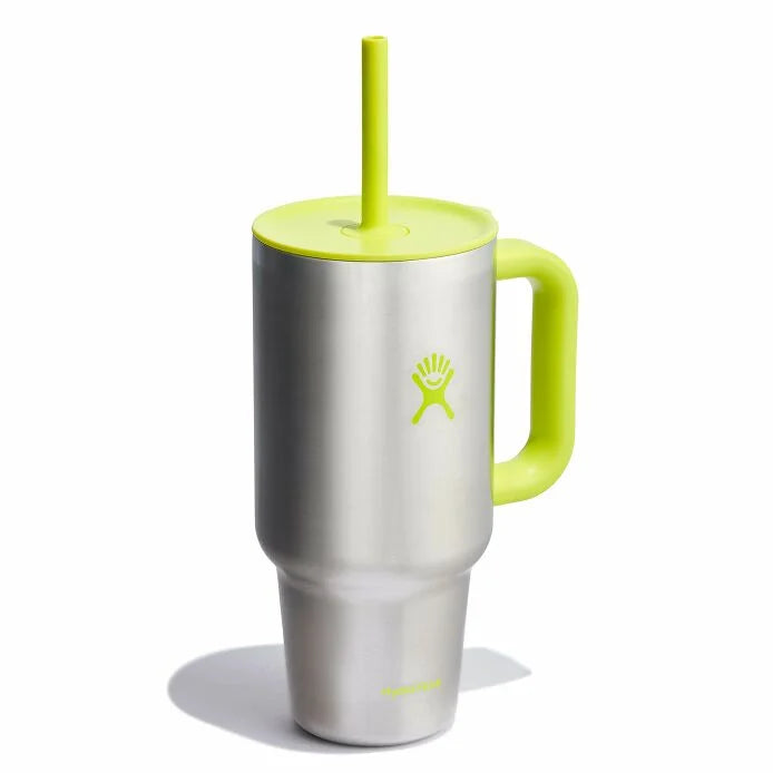 Hydro Flask 32 oz Travel Tumbler Sunglow Stainless Lime