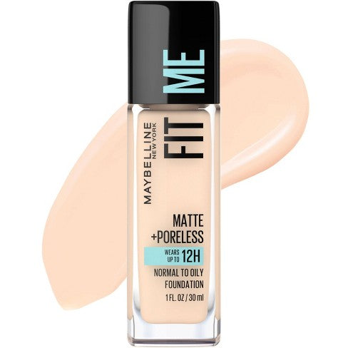 Maybelline FIT ME Matte Plus Poreless Foundation 105 Fair Ivory