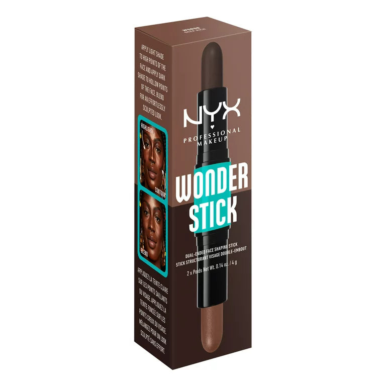 NYX Professional Makeup Wonder Stick 2-in-1 Highlight & Contour Deep Rich - 0.28oz