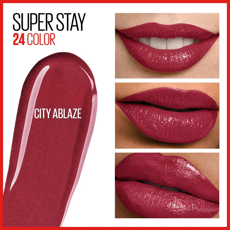 Maybelline Super Stay 24 Color 2-STEP LIQUID LIPSTICK 930 City Ablaze