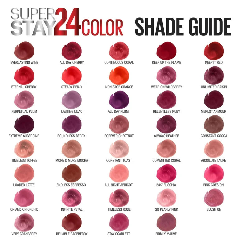 Maybelline Super Stay 24 Color 2-STEP LIQUID LIPSTICK 136 Constant Toast