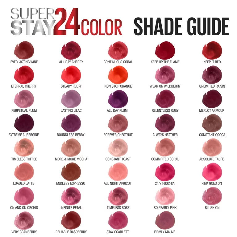 Maybelline Super Stay 24 Color 2-STEP LIQUID LIPSTICK 035 Keep It  Red