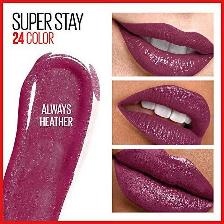 Maybelline New York Super Stay 24 Color 2-Step Liquid Lipstick 120 Always Heather