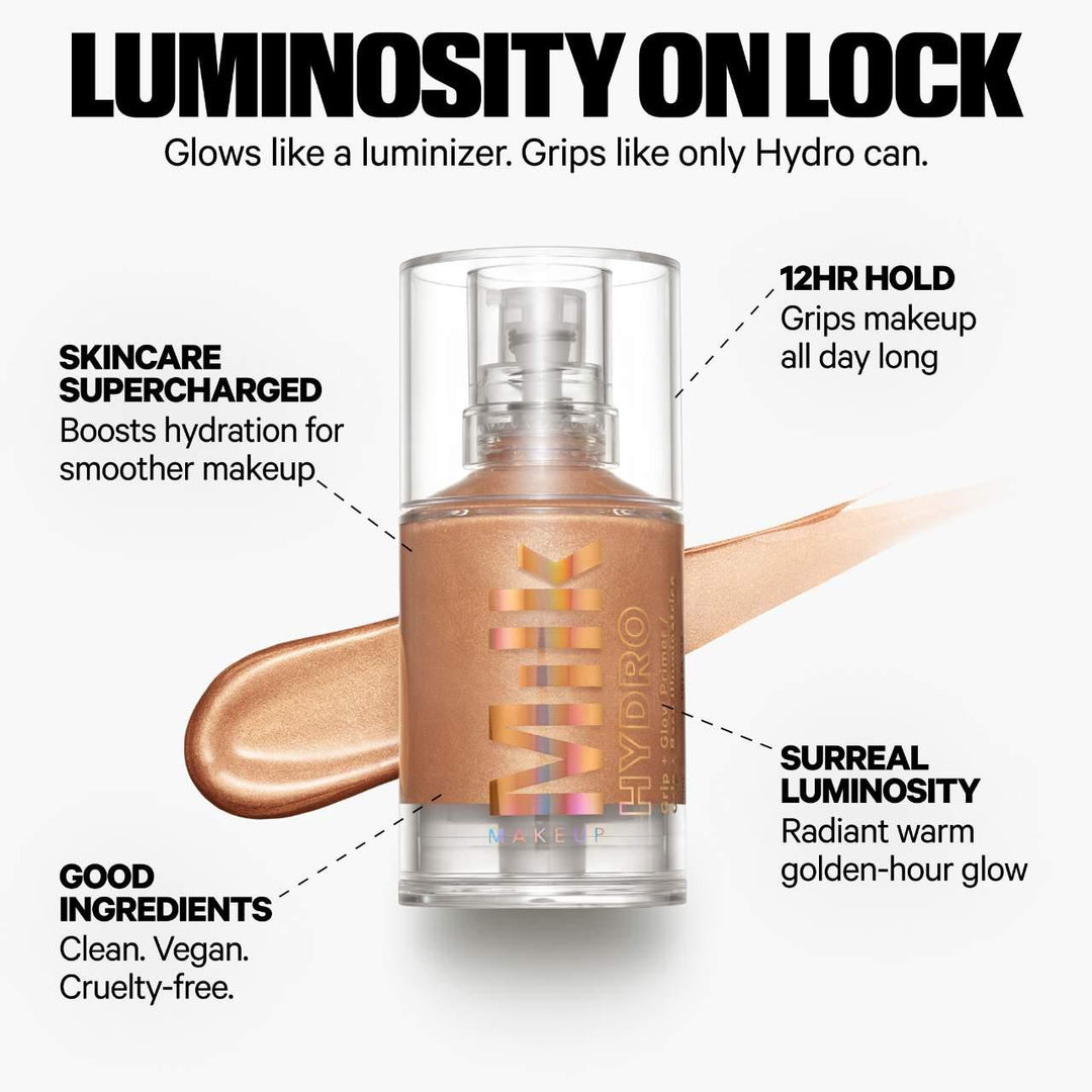 MILK MAKEUP  Hydro Grip + Glow Illuminating Primer with Light-Reflecting Pearls 10ML (WITHOUT BOX)