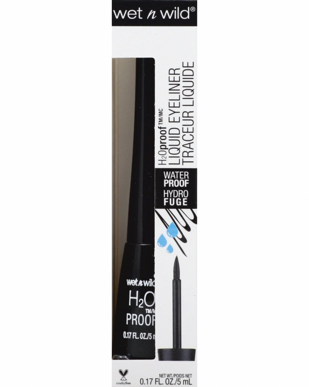 Wet n Wild Megaliner H2O Proof Liquid Eyeliner Black Noir