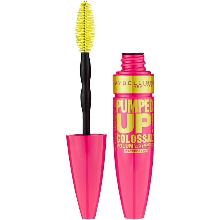 Maybelline New York Volum Express Pumped Up, Colossal Waterproof Mascara,216 Classic Black