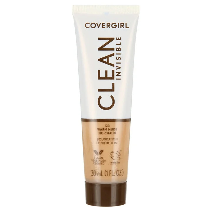 Cover Girl Clean Invisible Liquid Makeup 123 Warm Nude