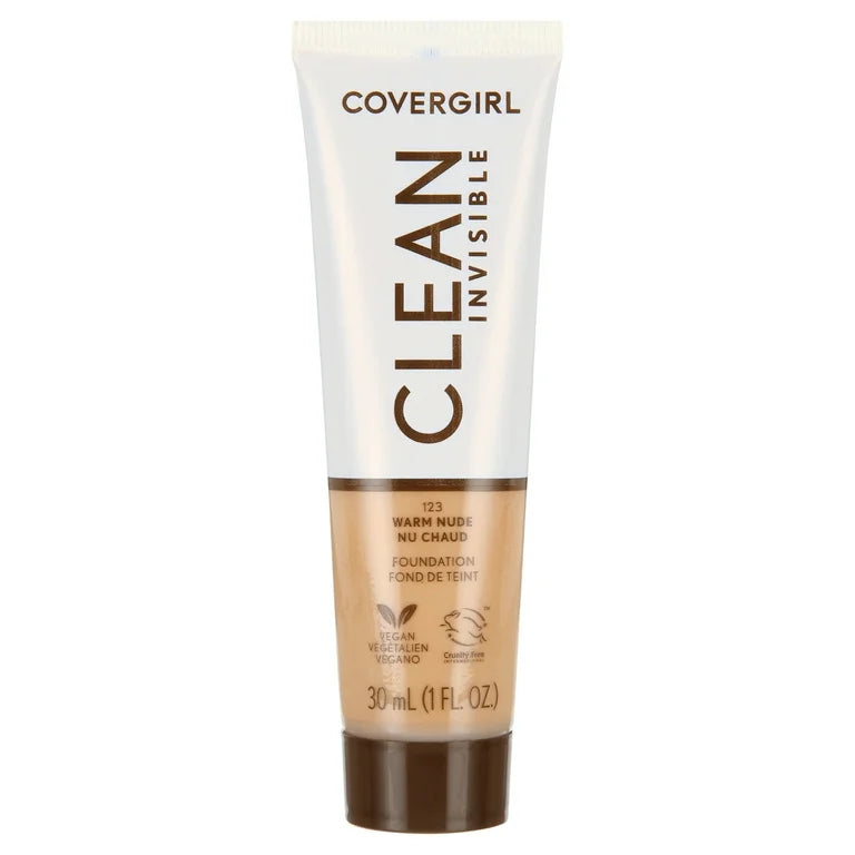 Cover Girl Clean Invisible Liquid Makeup 123 Warm Nude