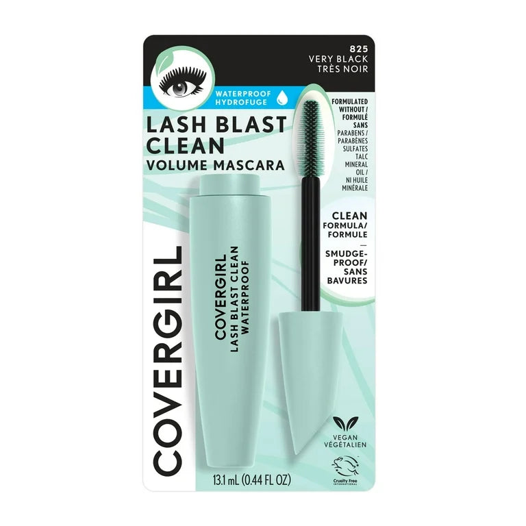 COVERGIRL Lash Blast Clean Mascara, 825 Very Black Water Proof