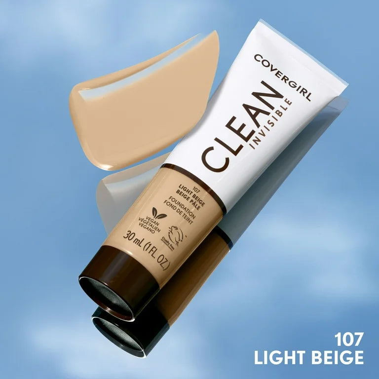 Cover Girl Clean Invisible Liquid Makeup 107 light beige