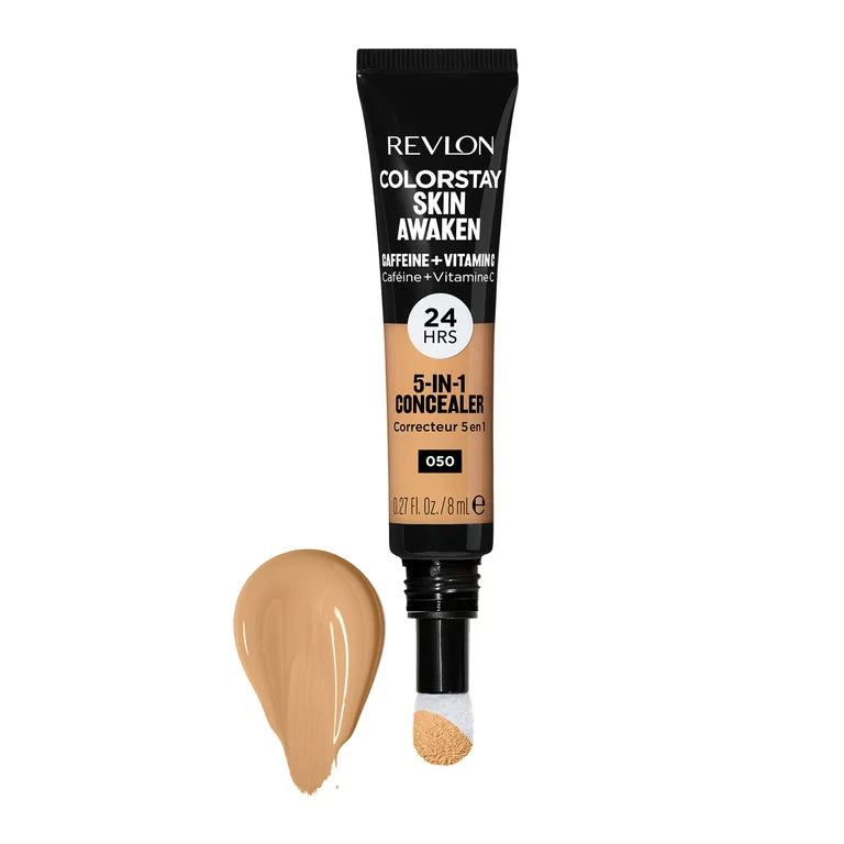 Revlon ColorStay Skin Awaken Cream Concealer Makeup, Longwear, 050 Medium Deep