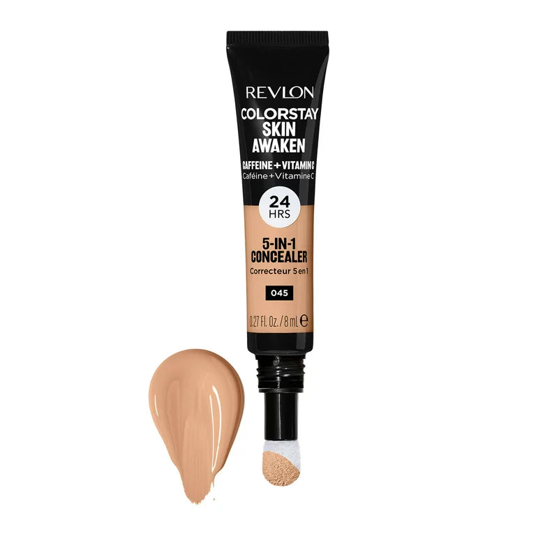 Revlon ColorStay Skin Awaken Cream Concealer Makeup, Longwear, 045 Honey