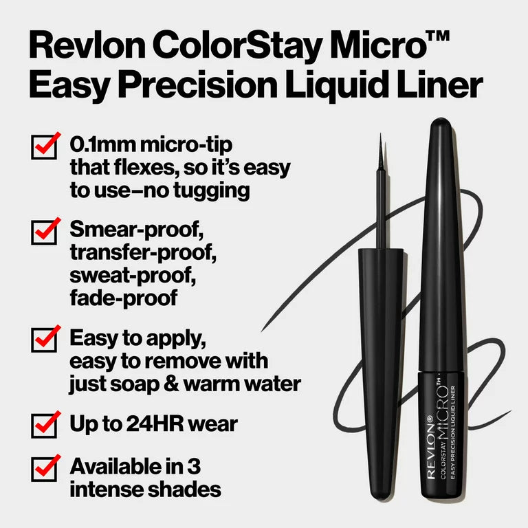 Revlon ColorStay Micro Easy Precision Liquid Liner 301 Blackout