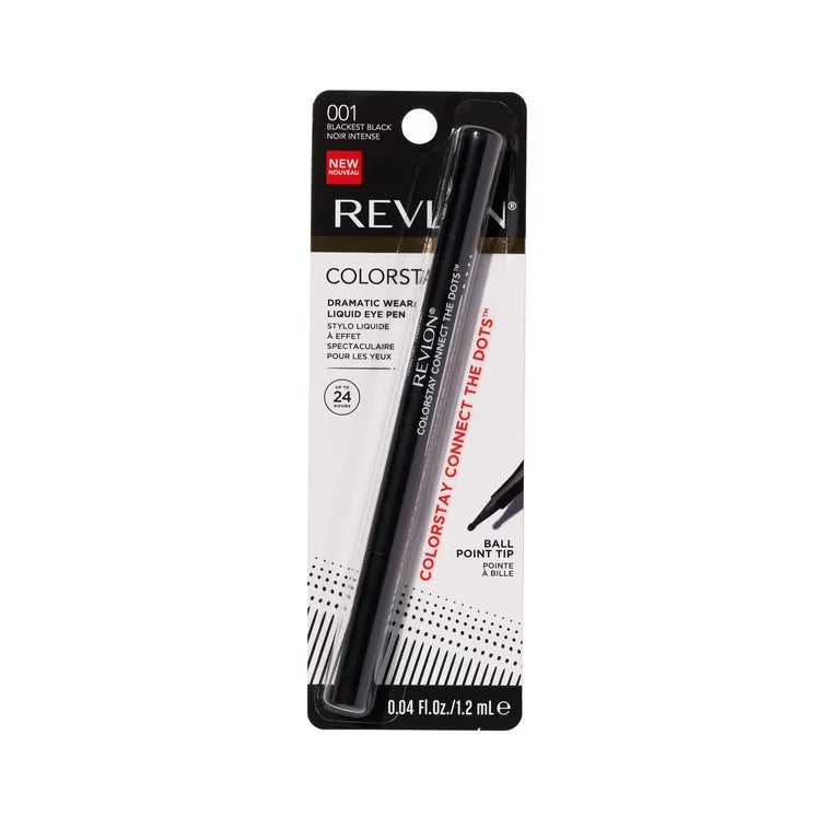 Revlon ColorStay Liquid Eye Pen Connect the Dots Ball Point Tip 001 Blackest Black