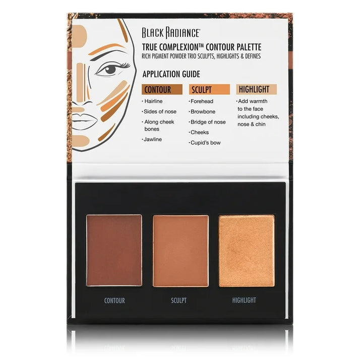 Black Radiance True Complexion Contour Palette - Medium to Dark