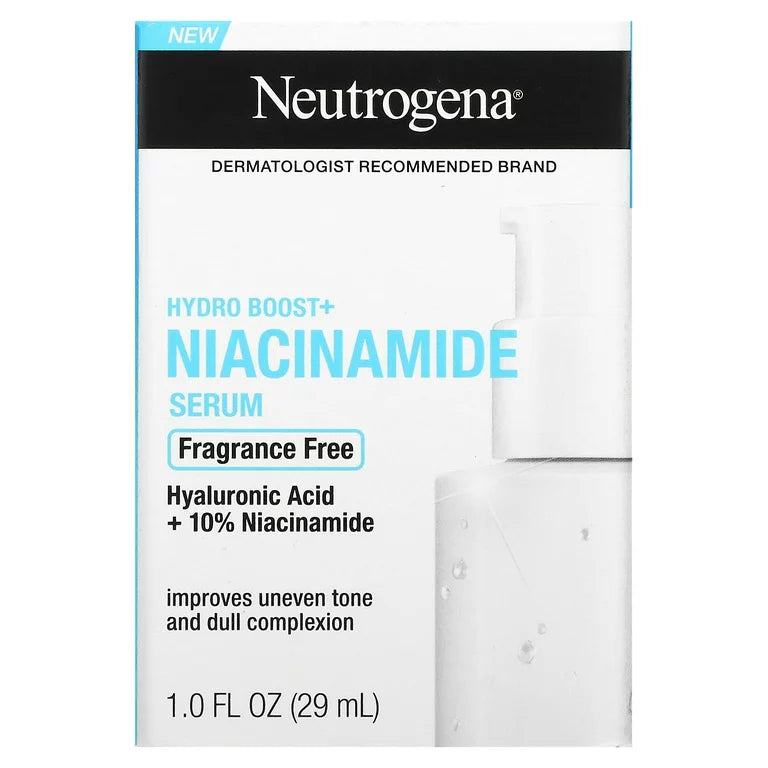 Neutrogena Hydro Boost + Niacinamide Fragrance Free Serum - 1 fl oz