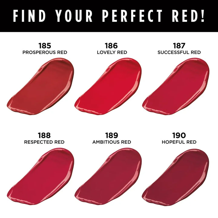 L'Oreal Paris Colour Riche Reds of Worth Satin Lipstick 190 Hopeful Red