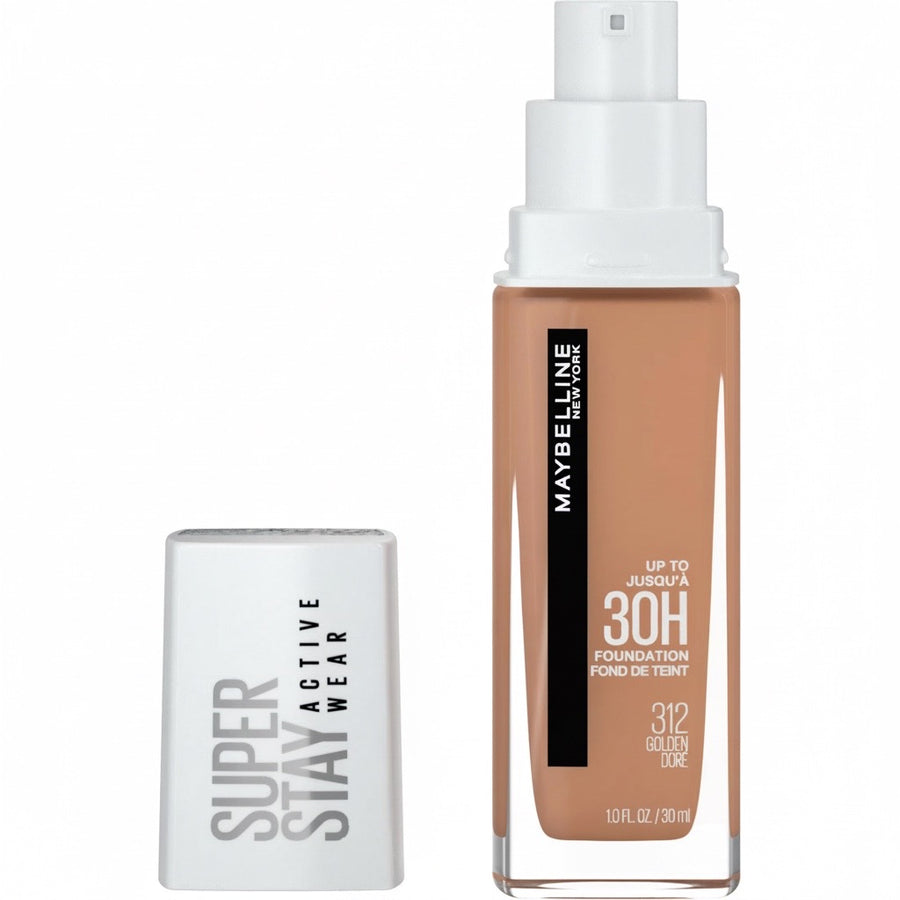 Maybelline Super Stay Longwear Liquid Foundation Up To 30Hr Active Wear Foundation 312 golden