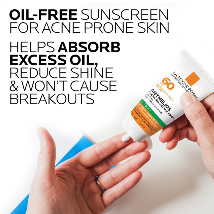 La Roche Posay Anthelios Clear Skin Dry Touch Face Sunscreen SPF 60 50 ml