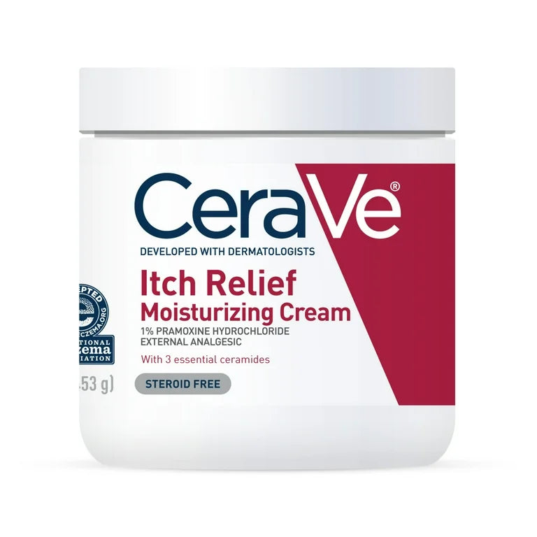 CeraVe Itch Relief Moisturizing Cream Steroid-Free Treatment for Dry & Itchy Skin - 16 oz