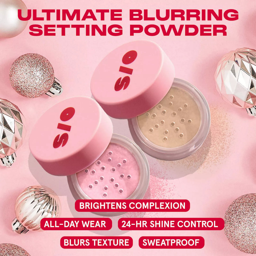 ONE/SIZE by Patrick Starrr Ultimate Blurring Setting Powder Blurred & Bright Travel Duo Transluscent Ultrapink