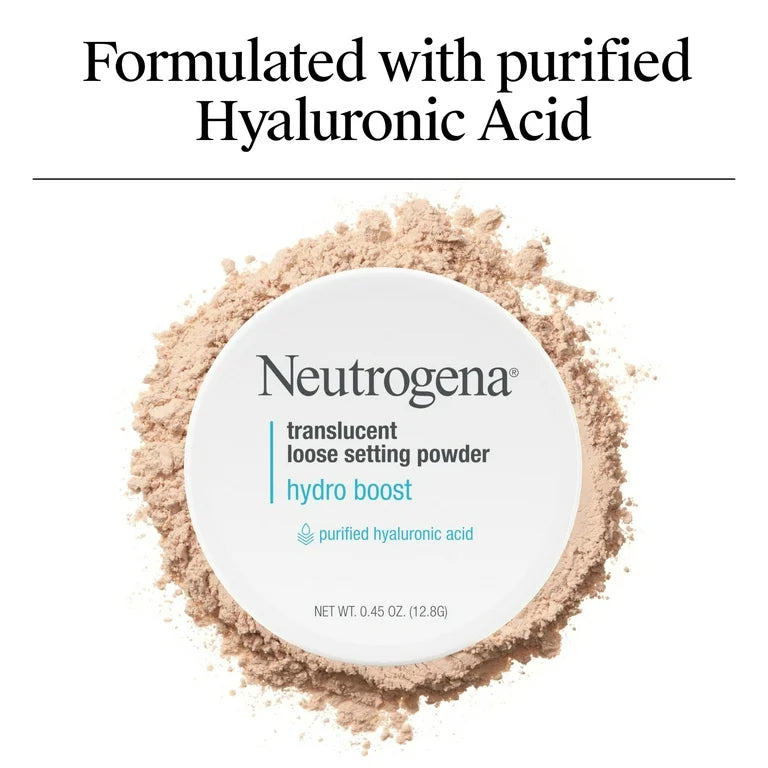 Neutrogena Hydro Boost Translucent Loose Face Setting Powder, Face Makeup