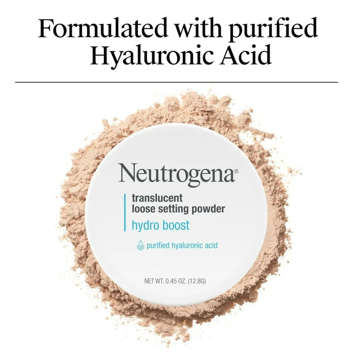 Neutrogena Hydro Boost Translucent Loose Face Setting Powder, Face Makeup