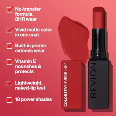 Revlon ColorStay Suede Ink Lipstick - 001 Gut Instinct