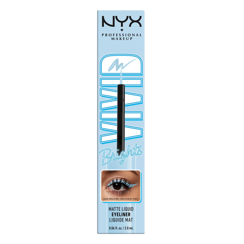 Nyx Brights Matte liquid liner blue thang