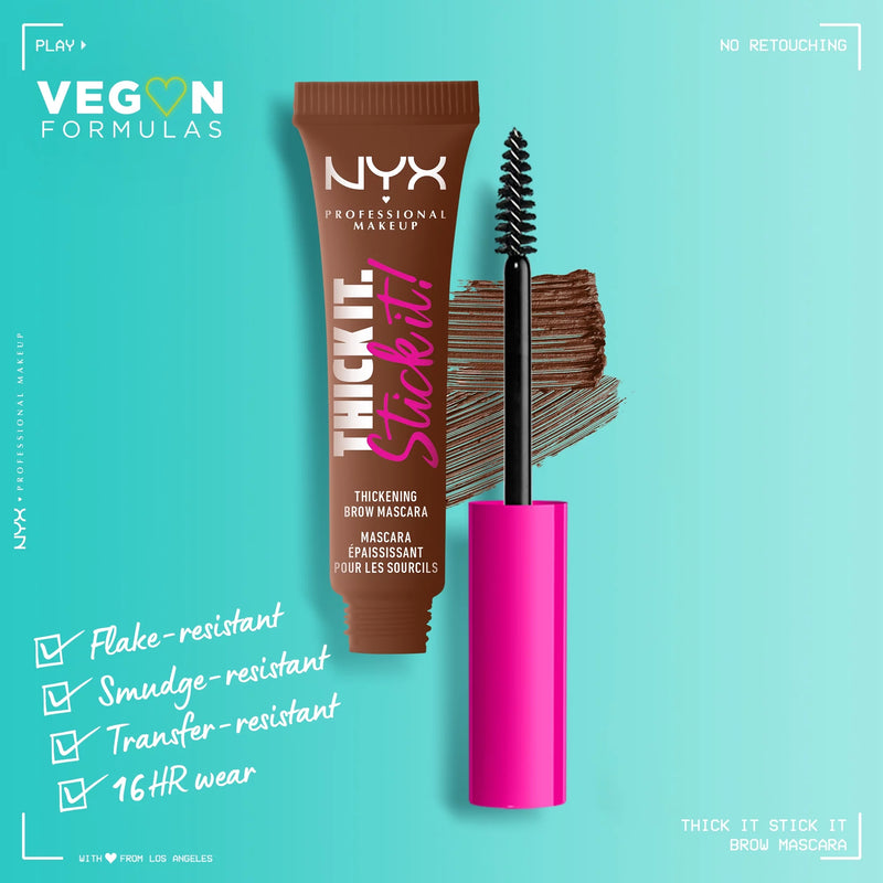 Nyx Thick it Stick it! Thickening Brow Gel Mascara Rich Auburn