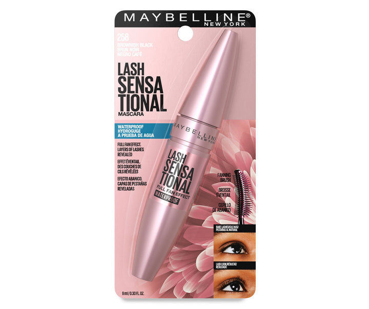 Maybelline New York Lash Sensational Waterproof Mascara Very Black 257 (Made in Usa)
