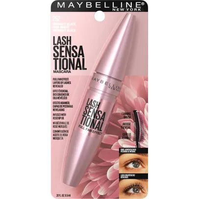 Maybelline New York Lash Sensational Mascara Very Black 254 (Made in Usa)