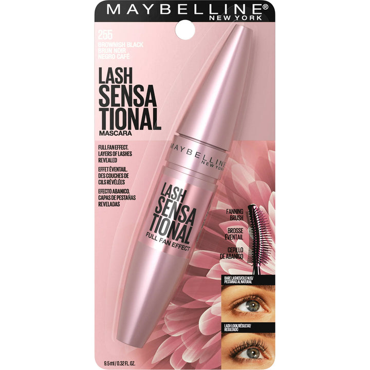 Maybelline New York Lash Sensational Mascara Brownish Black 255 (Made In Usa)