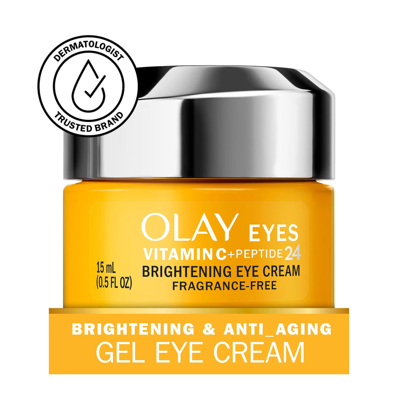 Olay Vitamin C + Peptide 24 Eye Cream, Fragrance-Free, 0.5 oz