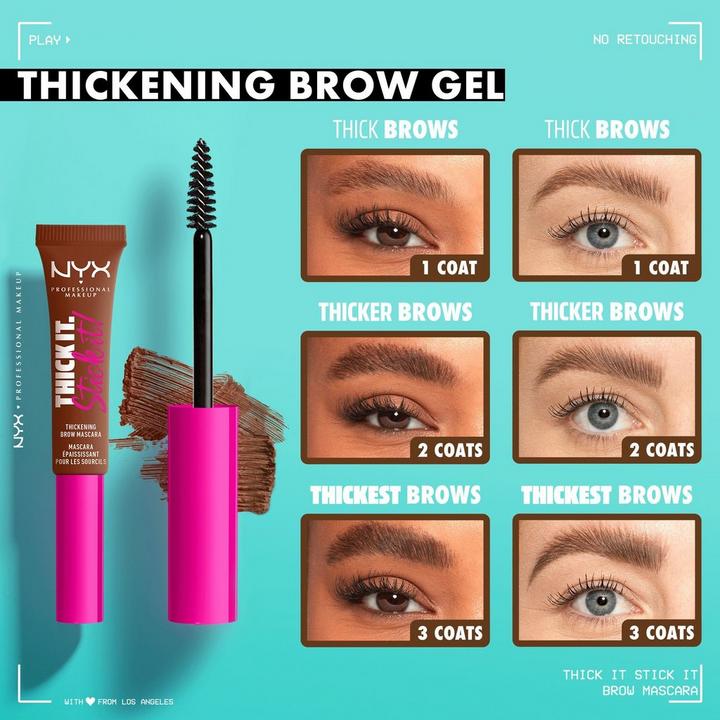 Nyx Thick it Stick it! Thickening Brow Gel Mascara Auburn