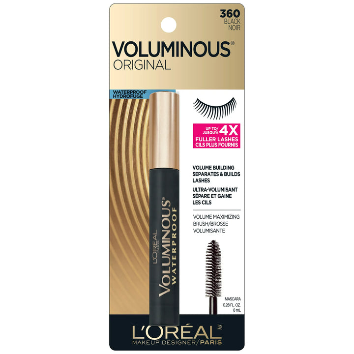 Loreal Voluminous Volume Building Waterproof Mascara Black Noir 360