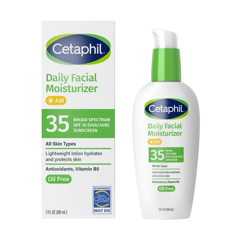 Cetaphil Daily Facial Moisturizer For Dry or Oily Combination Skin SPF 35 - 88ml