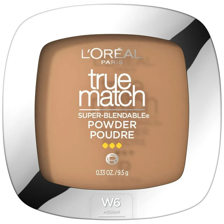 Loreal Paris True Match Super Blendable Oil Free Makeup Powder W6 Medium