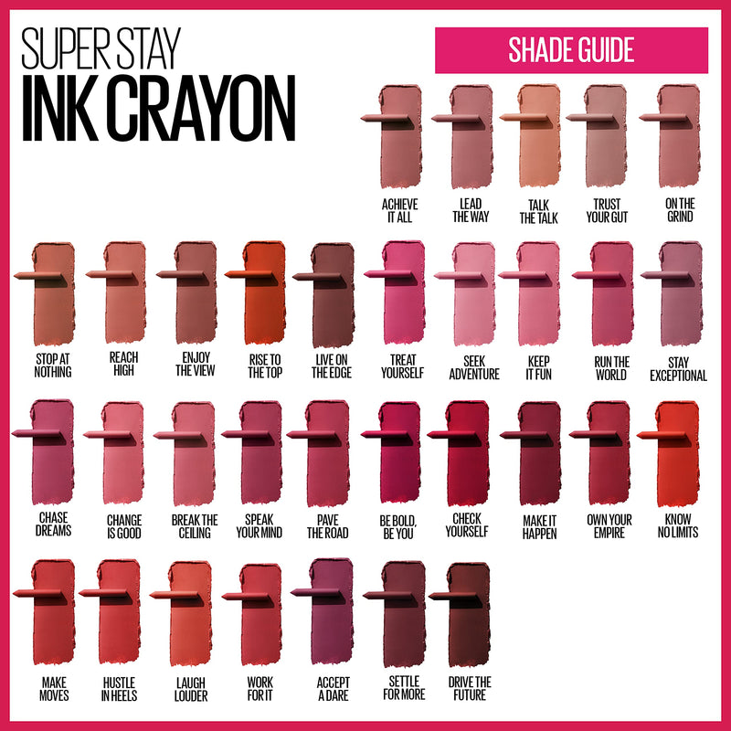 Maybelline New York SuperStay Ink Crayon Lipstick 150 Chase Dreams