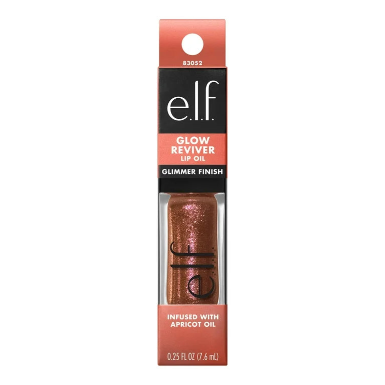 Elf Glow Reviver Lip Oil Glimmer- Chocoluxe