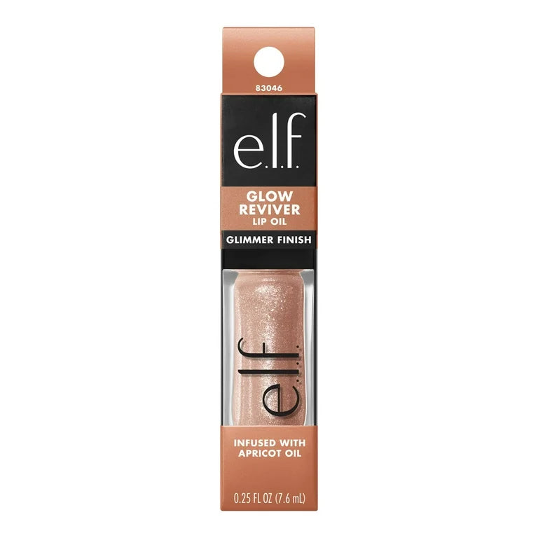 Elf Glow Reviver Lip Oil Glimmer-Crystal Baller