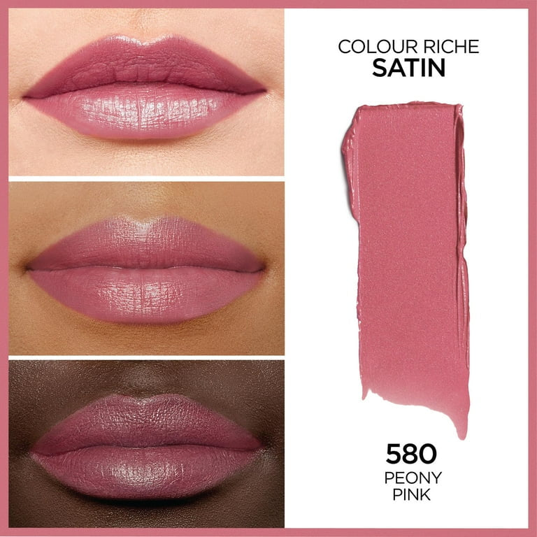 Loreal Paris Colour Riche Satin Lipstick 580 Peony Pink
