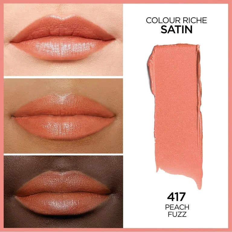 Loreal Paris Colour Riche Satin Lipstick 417 Peach Fuzz