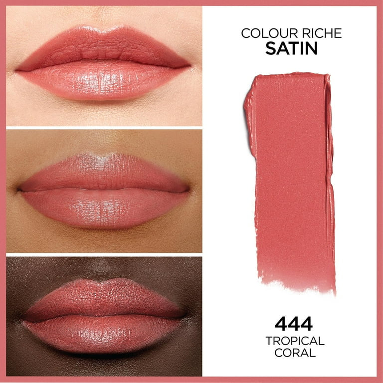 Loreal Paris Colour Riche Satin Lipstick 444 Tropical Coral