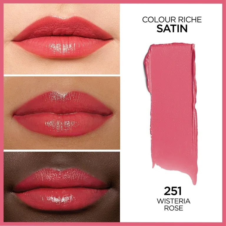 Loreal Paris Colour Riche Satin Lipstick 251 Wisteria Rose
